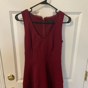 Wine colored dress